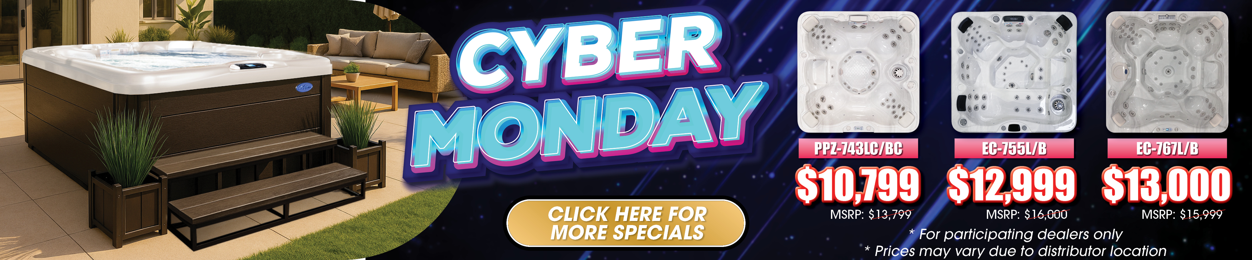 Calspas hot tub being used in a family setting - Northport