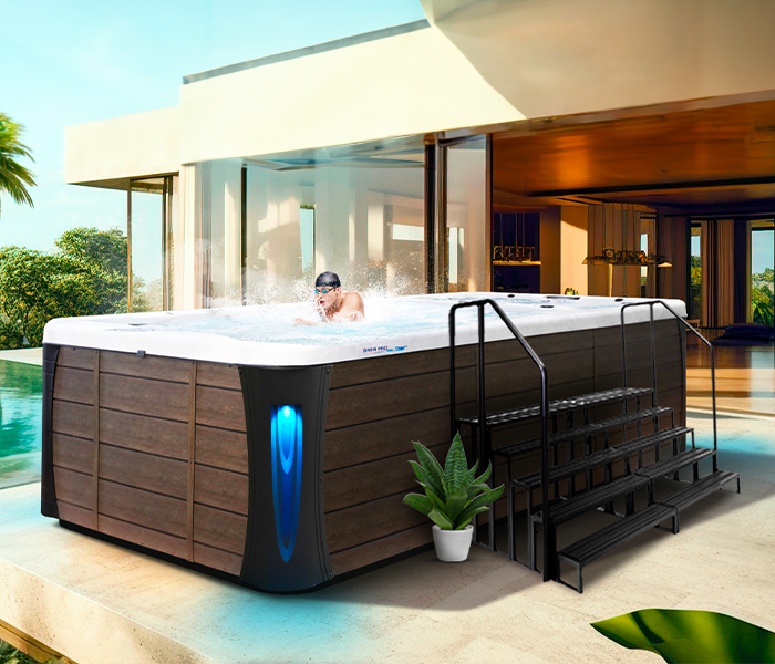Calspas hot tub being used in a family setting - Northport